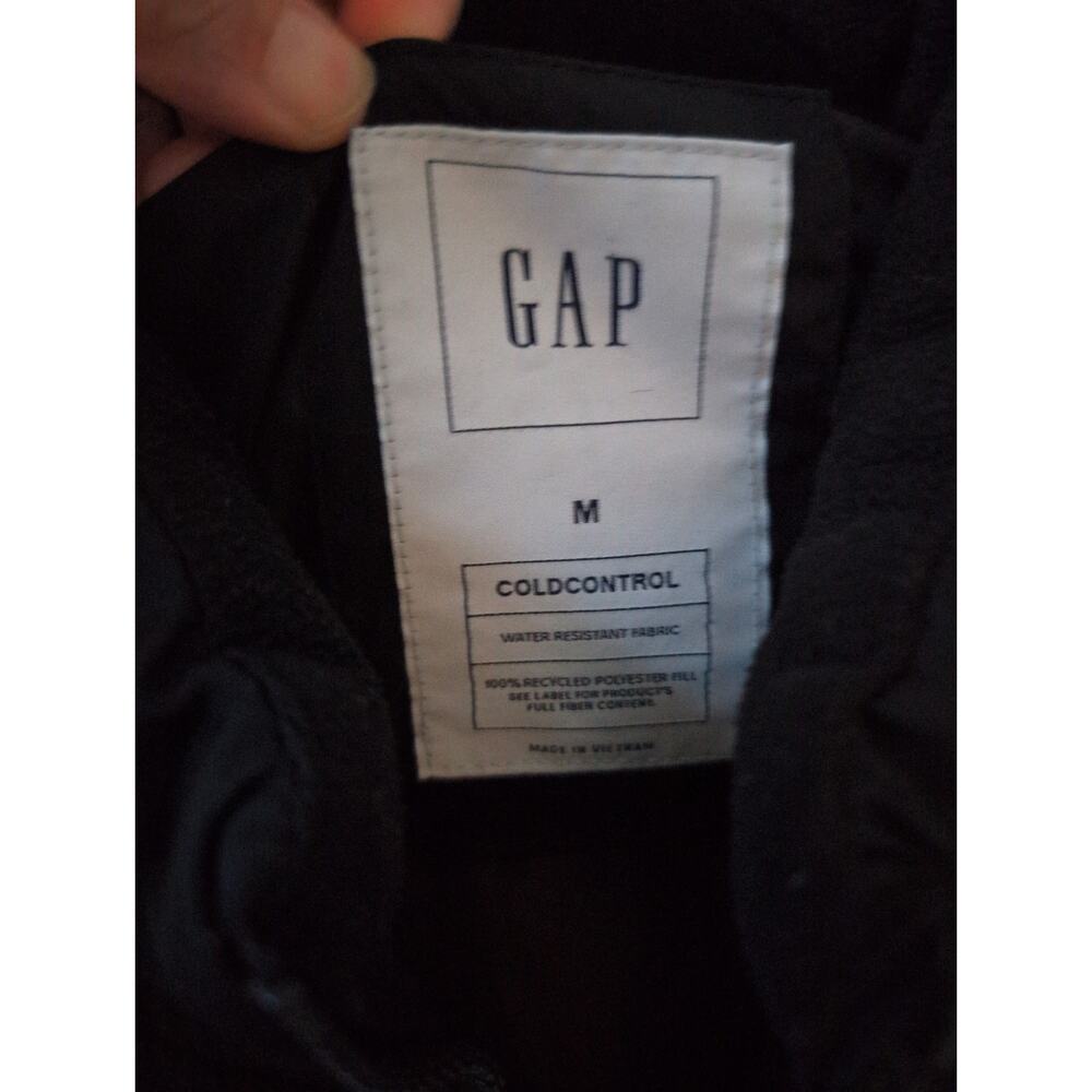 Gap Longsleeve Shirred Button White/Black Stripe Shirt size M - Picture 3 of 6